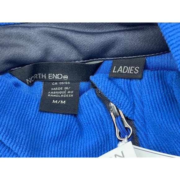 North End Women's Zip Up Long Sleeve Blue Sweater Sz M - NWT - Picture 6 of 8